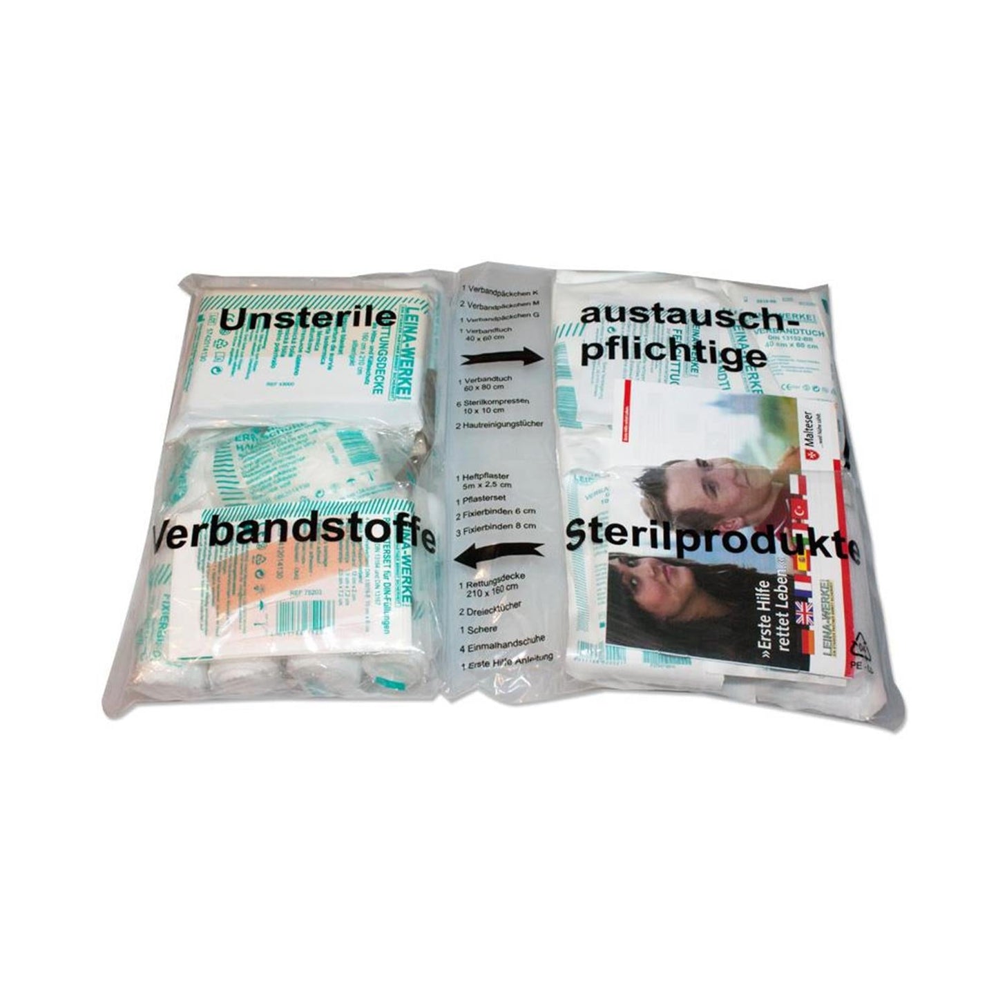 LEINA Verband-Set DIN13164 Folientasche Star