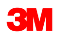 3M-Logo in fetten roten Buchstaben auf weißem Hintergrund.