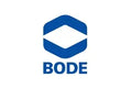 Blaues Hexagon-Logo mit dem Text BODE darunter.