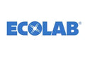 Ecolab-Logo in Blau mit einem Kreuzsymbol im Buchstaben O.