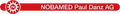 Rotes Logo von NOBAMED mit einem Zahnradsymbol und dem Text "NOBAMED Paul Danz AG“.